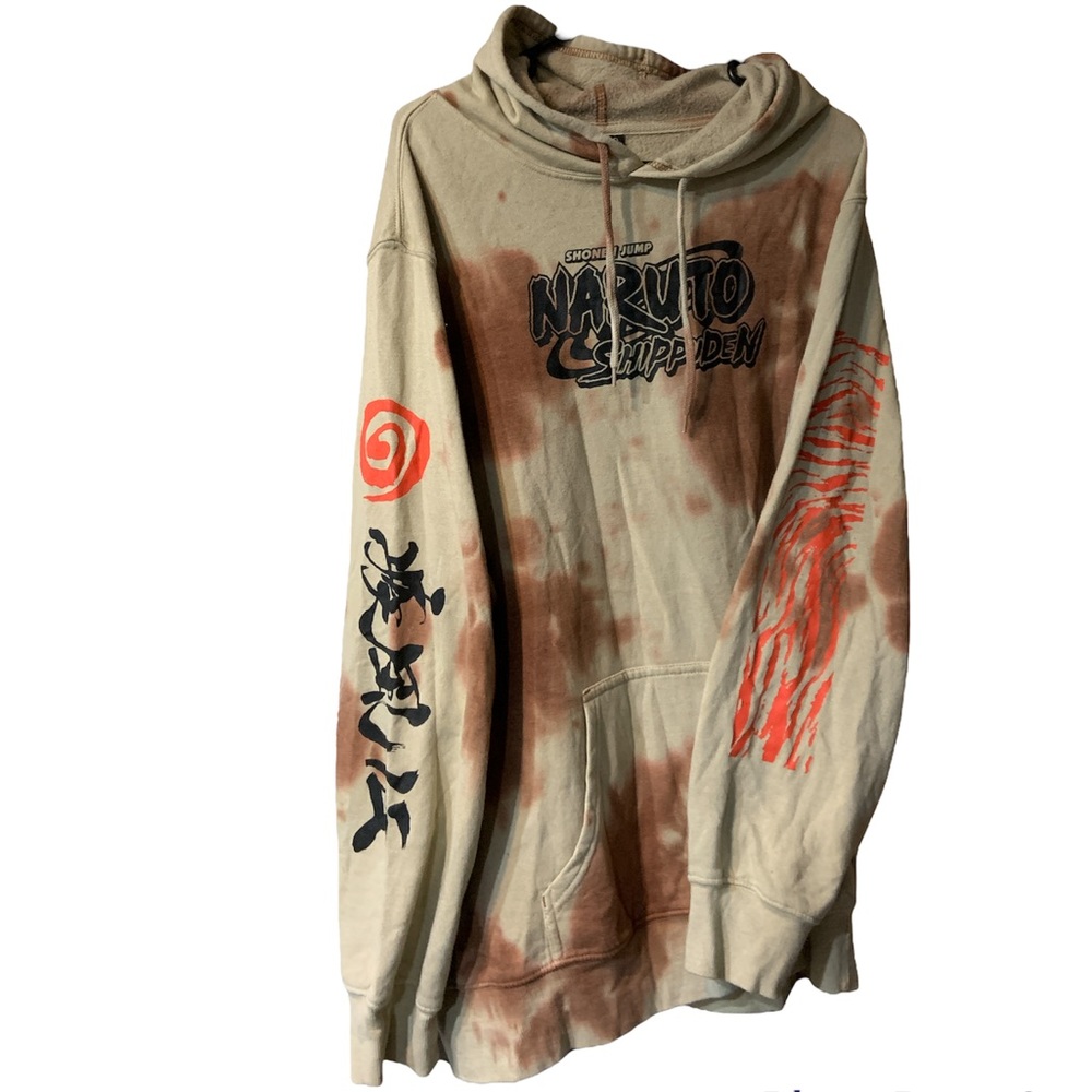 Naruto hoodie, brown, XXL, good condition.
